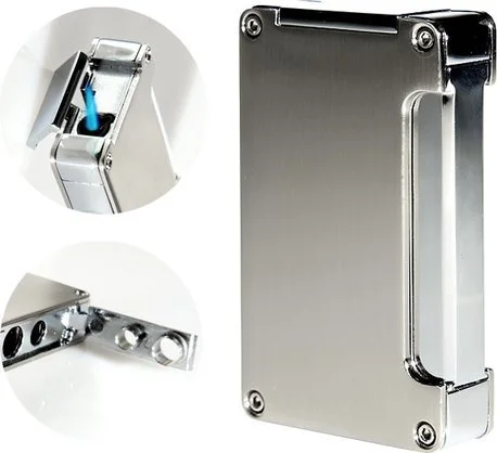 Briquet Adorini Jet-flame - Argenté Briquet Adorini Jet-flame - Argenté