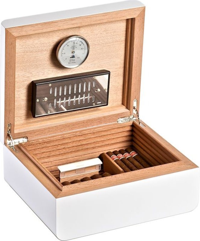 adorini Carrara medium Deluxe Humidor weiß 62 Bewertungen