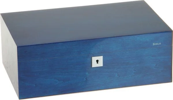 Siglo Humidor dimensione M 75 blu