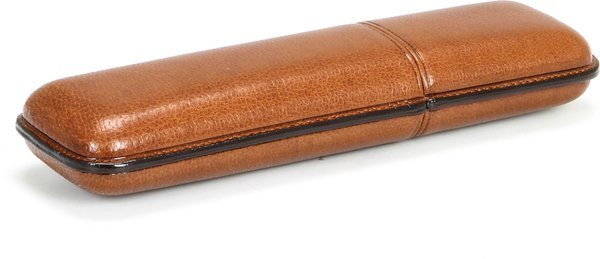 Martin Wess 935 Zigarrenetui für 2 Coronas Ziegenleder Havanna
