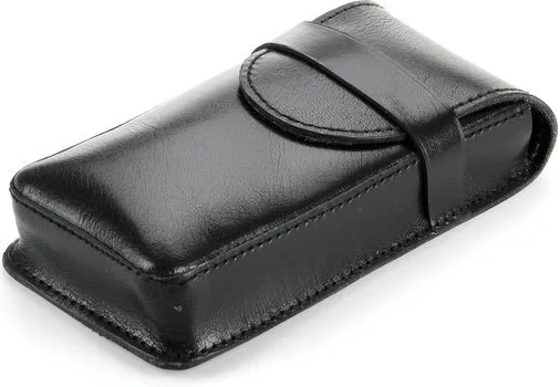 Pochette cigare Buffalo en cuir pour 3 cigares noirs