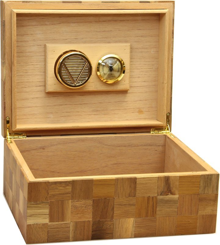 Humidor Holz kariert Tiefster Preis KOSTENLOSER Versand