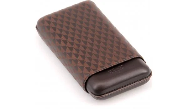 Astuccio per sigari Davidoff XL-3 in pelle marrone trattata