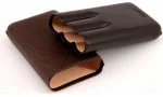 Davidoff Zigarrenetui XL-3 Leder braun Blatt
