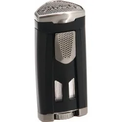 Xikar Feuerzeug Dreiflammig Mattschwarz