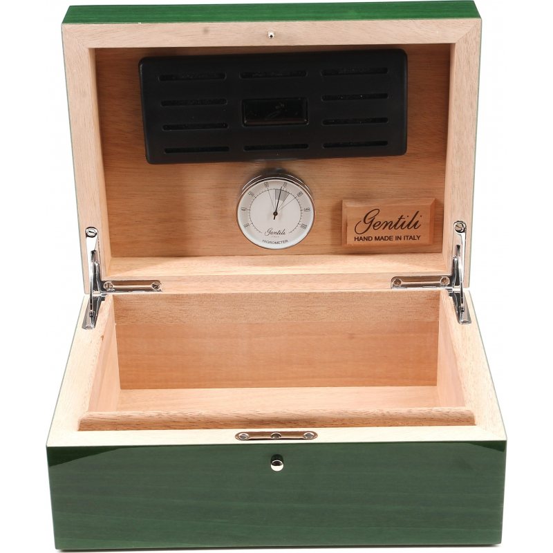 Gentili Humidor Grün 10 Zigarren KOSTENLOSER Versand