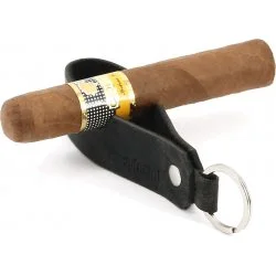 adorini Cigar & Pipe Rest Porte-clés en cuir noir