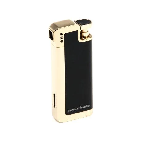 perfectSmoke Pfeifenfeuerzeug schwarz/gold