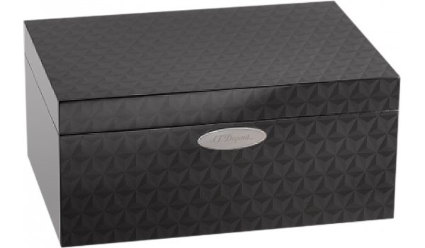 S.T. Dupont Humidor Feuerkopf Design Schwarz