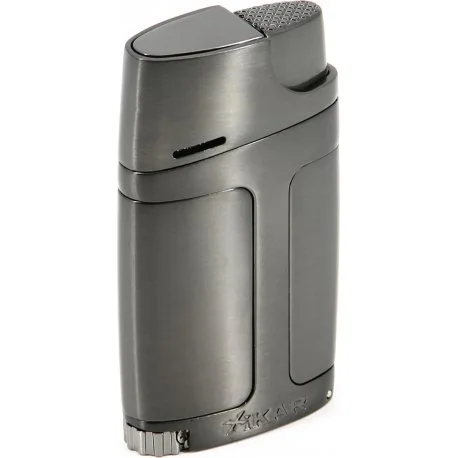 Xikar briquet double flammes Element - Gris acier