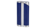adorini Curve Jetfeuerzeug Einflammig Blau / Silber inkl. Zigarrenbohrer