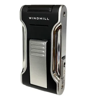 Kantana von Windmill Sturmfeuerzeug schwarz/silber