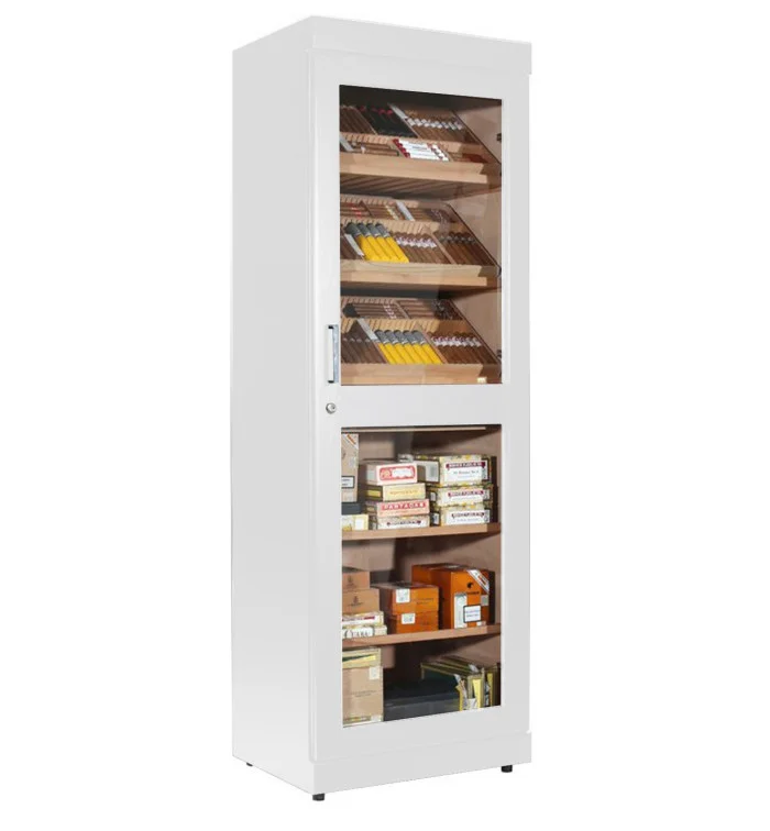 Armadio Humidor adorini Roma Bianco con umidificatore elettronico foto 2