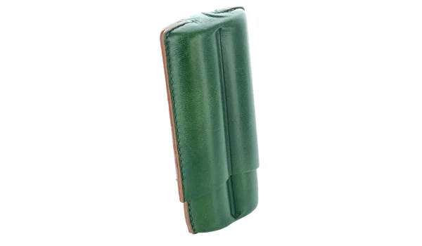 Lubinski Porta Sigari Pelle 2 Robusto verde