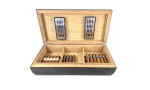 Pegasus Humidor Bambus schwarz matt Konvex 80 Foto 2