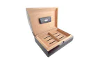 Humidor Ebenholz Hochglanz für 50 Zigarren Foto 3