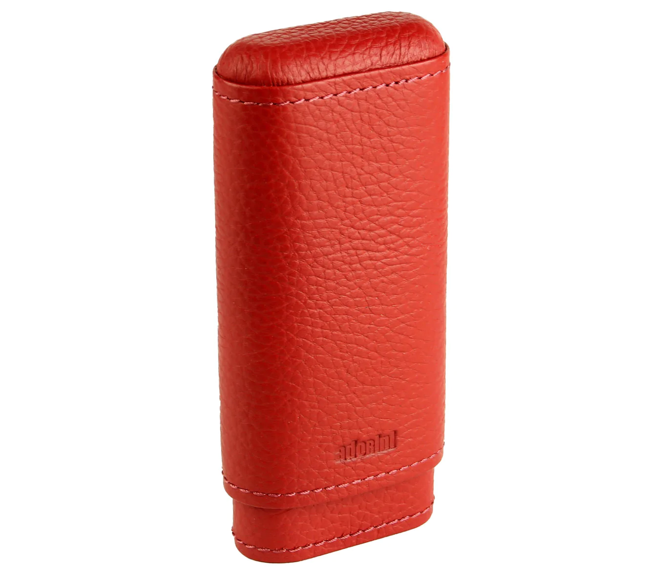 adorini Zigarrenetui Echtleder rot 2-3 Zigarren