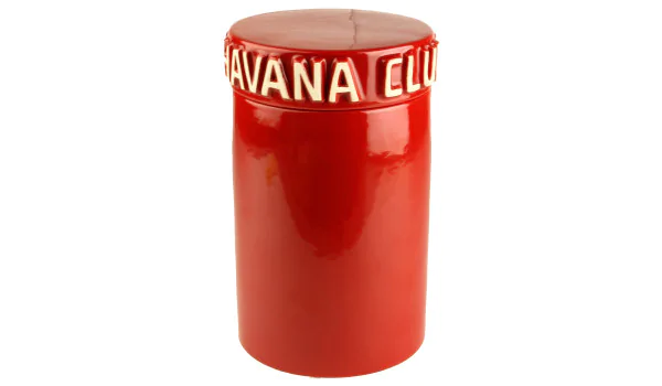 Barattolo per Sigari Havana Club Tinaja rosso