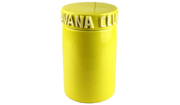 Barattolo per Sigari Havana Club Tinaja giallo