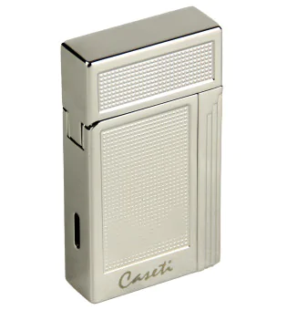 Caseti Feuerzeug Soleil chrom carrè
