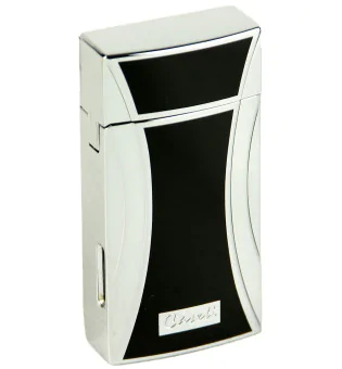 Caseti Chamonix Briquet Jet Chrome Noir