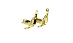 Paire de charnières de quadrant dorées photo 6