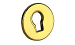 Schlüsselloch Blende gold für Standardschloss Foto 11