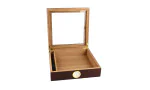 BigSmoke Humidor braun mit Glasscheibe Foto 4