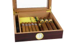 BigSmoke Humidor braun mit Glasscheibe Foto 5