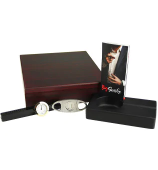 BigSmoke Humidor Set braun