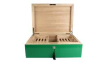 VillaSpa Humidor grün mit CigarSpa Befeuchtungssystem Foto 5