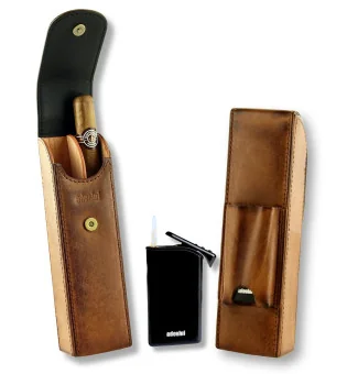 adorini étui Vintage & set briquet Slim Jet