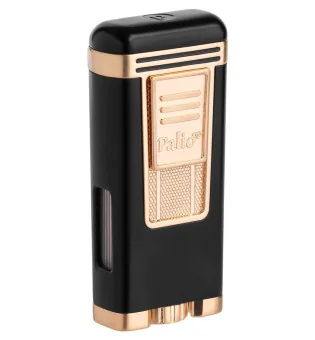 Palio Feuerzeug Polaris Jet schwarz rosegold