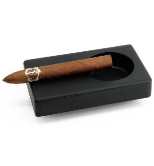 Posacenere per Sigari in Legno BigSmoke Nero per 1 Sigaro