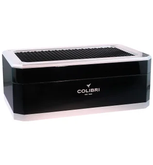 Colibri Humidor Rally schwarz und silber