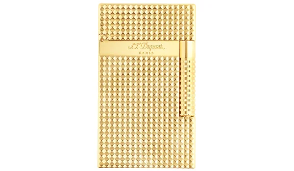 Briquet S.T. Dupont Le Grand Cling Diamond Head Jaune doré C23009