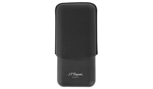 Étui à cigares S.T. Dupont pour 3 Cigares - Noir Mat 183340