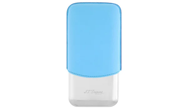 Custodia per 3 Sigari S.T. Dupont  Turchese Cromato 183364