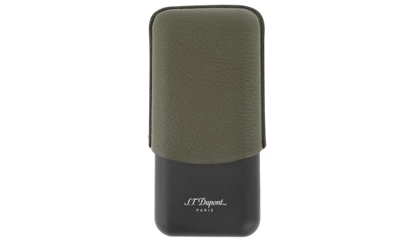 Custodia per 3 Sigari S.T. Dupont Kaki Nero 183349