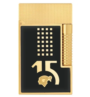 S.T Dupont Le Grand Cling Feuerzeug Behike Schwarz Gelbgold C23003CL