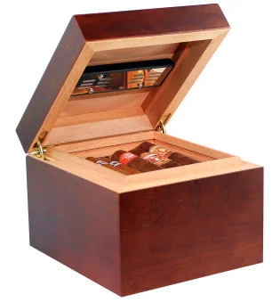 Cave à cigares Vedado Humidor Marron avec Humidificateur
