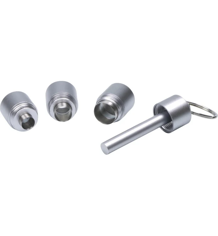 Tagliasigari con Punzone a 3 lame Argento