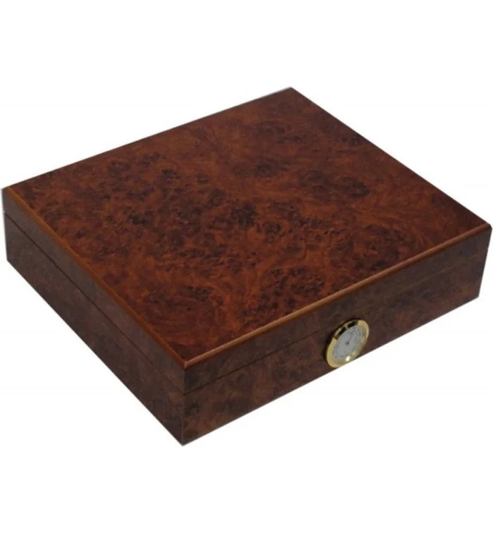 Humidor Angelo con Decorazioni in Legno di Radica