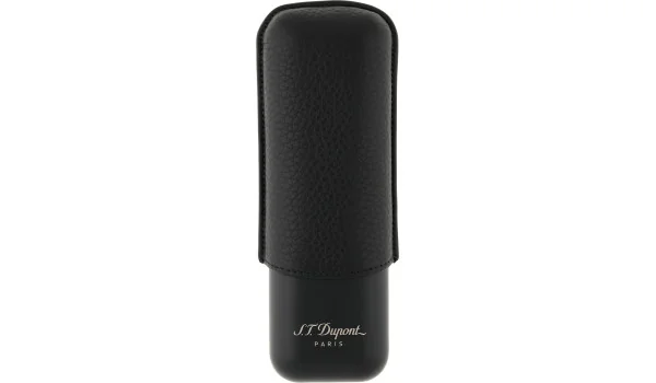 Étui à cigares S.T. Dupont  noir mat gris pour 2 cigares 183240