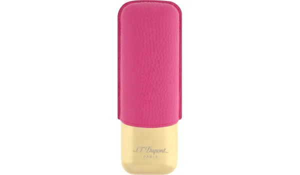 Portasigari S.T. Dupont per 2 sigari rosa/oro 183245