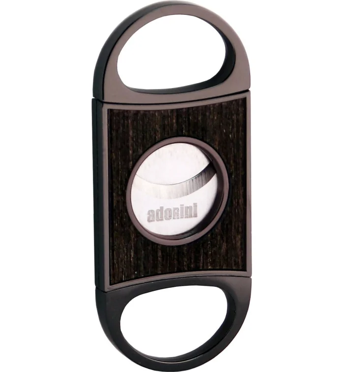 Coupe-cigare adorini 'Fusion' double lame Gun Metal Chêne