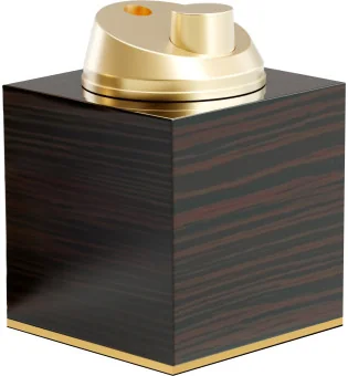 Briquet de table adorini Jet Ébène doré Haute Brillance