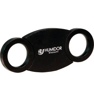 HumidorDiscount Zigarrenabschneider mit Anschlag schwarz