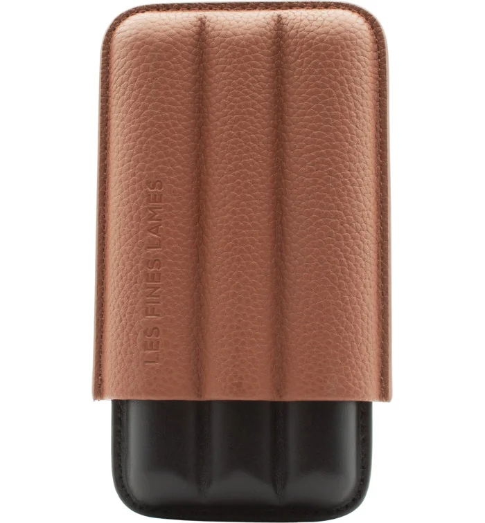 Custodia per sigari Les Fines Lames Trio Marrone
