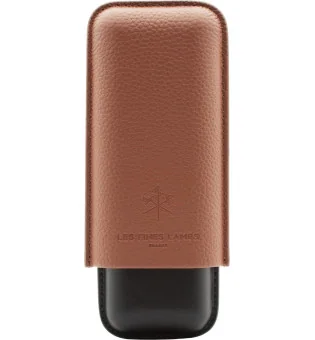 Étui à cigares Les Fines Lames Cigar Case Duo Brun